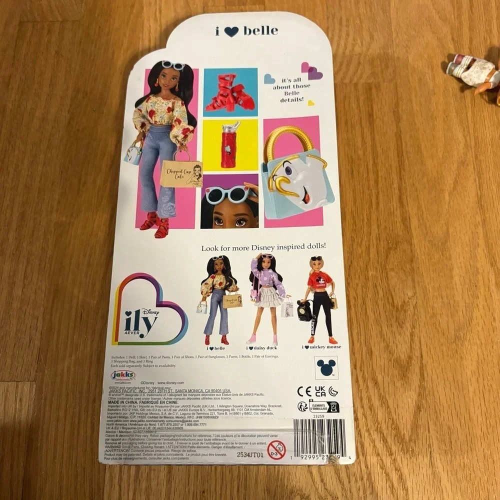 Disney ILY Belle Doll with Floral Outfit and Accessories NEW
